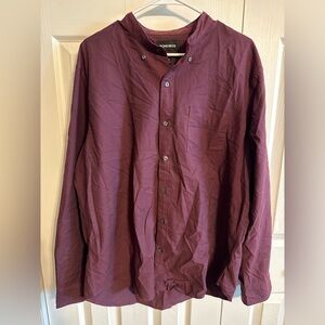 Bonobos men’s XXL slim fit long sleeve button down shirt maroon